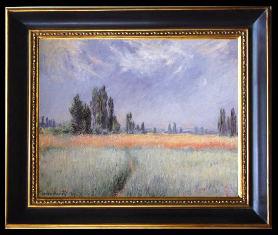 framed  Claude Monet Wheat Field, Ta093